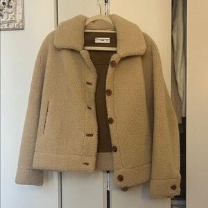 Mango Tan Sherpa Jacket